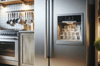 Koelkast met ijsblokjesmachine